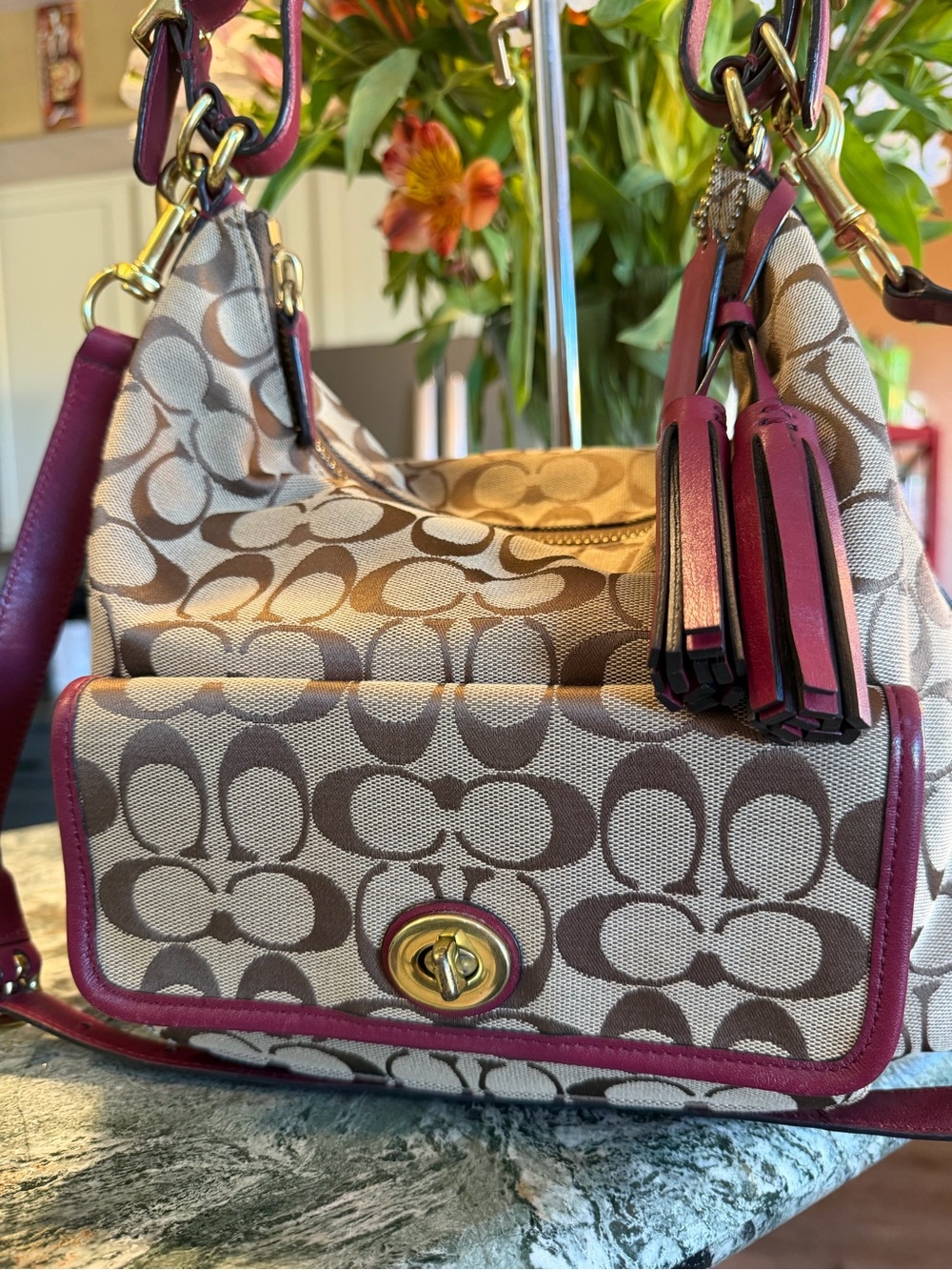 Coach Legacy Courtney Signature Hobo Bag - Picture 2 of 5